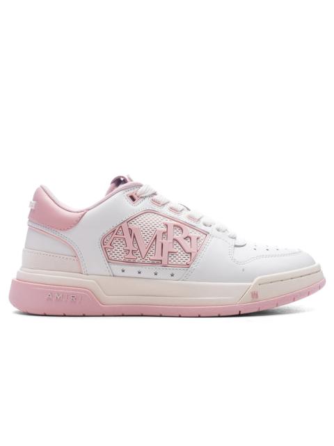 AMIRI WOMEN'S CLASSIC LOW - WHITE/PINK