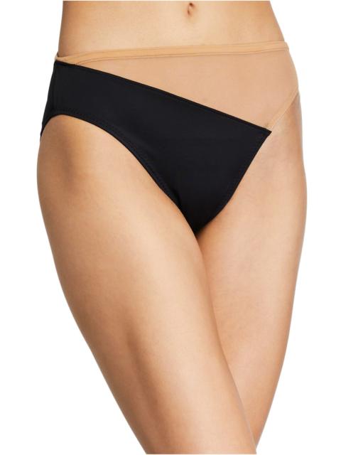 NORMA KAMALI Snake Mesh High-Waist Bikini Bottom