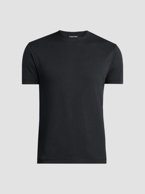 TOM FORD Men's Jersey Crewneck T-Shirt - Black