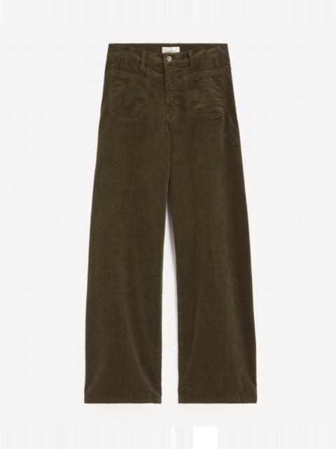 FRAME Le Slim Palazzo Modernist Pocket Corduroy Jeans