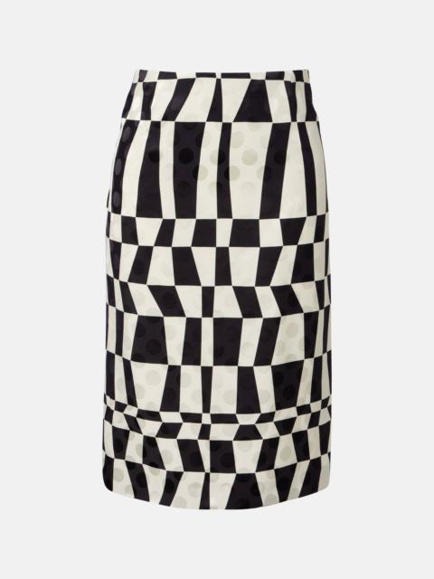Dries Van Noten Printed pencil skirt