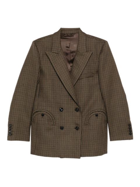 BLAZÉ MILANO houndstooth double-breasted jacket