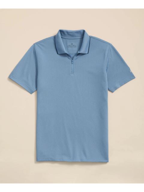 Brooks Brothers Performance Series Quarter-Zip Pique Polo Shirt