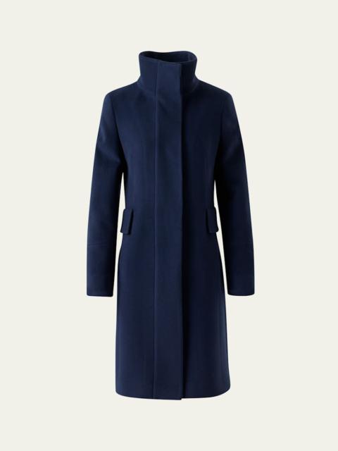 AKRIS Duffle Knee-Length Wool Coat