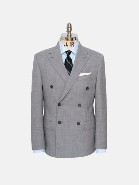 J. PRESS MADE-IN-USA FOX BROTHERS LIGHT GREY DOUBLE-BREASTED SUIT