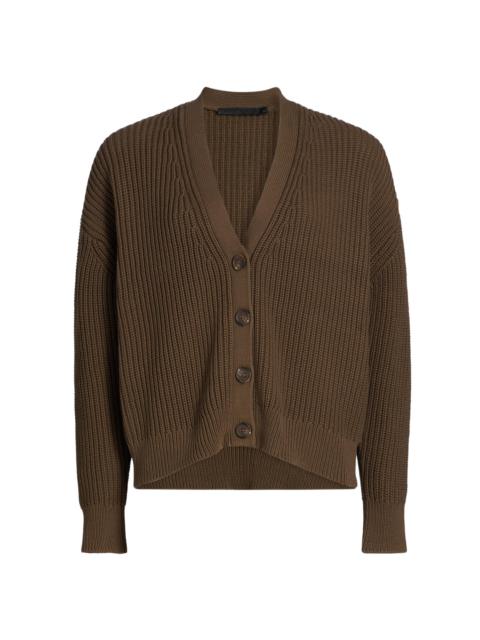 Jenni Kayne Women's Cropped Cotton Coccoon Cardigan - Olive