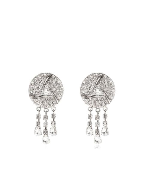 Alessandra Rich stone embellished drop earrings