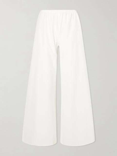 LA LIGNE Colby Cotton-poplin Wide-leg Pants