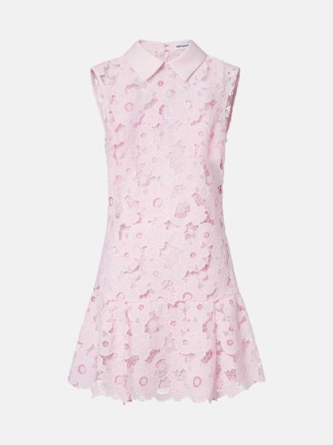 self-portrait Lace minidress