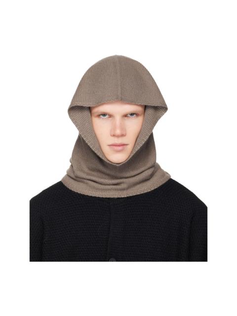ISSEY MIYAKE Taupe Cashmere Winter Gear Snood