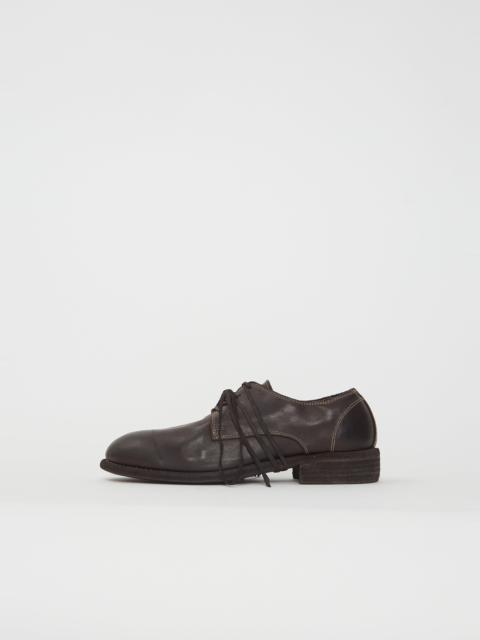 Guidi Classic Leather Derby — Dark Brown