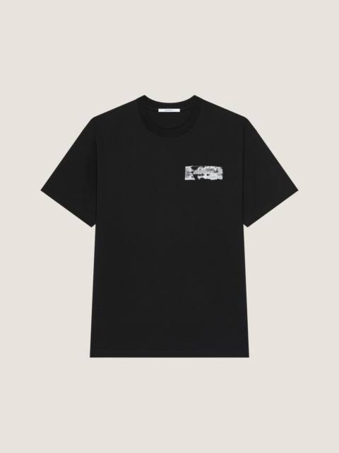 Givenchy T-SHIRT IN COTTON WITH GIVENCHY PARIS PAINT PRINT
