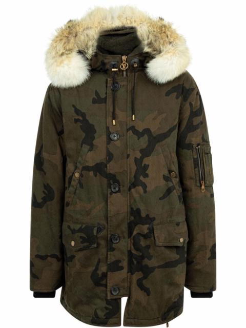 Supreme x Louis Vuitton camo denim parka