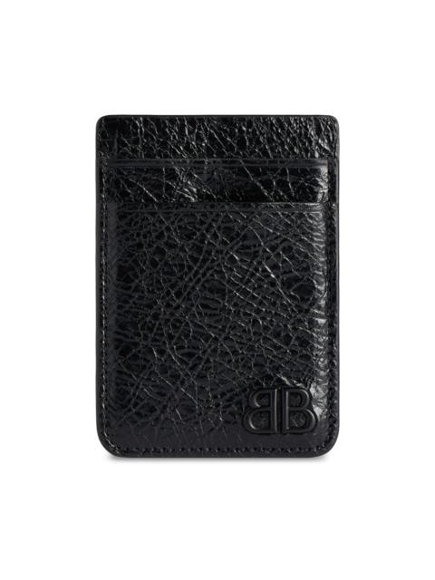 BALENCIAGA Men's Monaco Magnet Card Holder - Black
