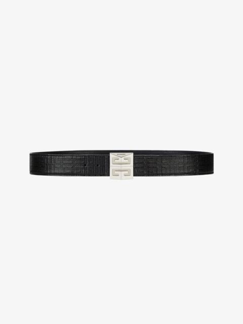 Givenchy 4G REVERSIBLE BELT IN LEATHER AND 4G COATED CANVAS