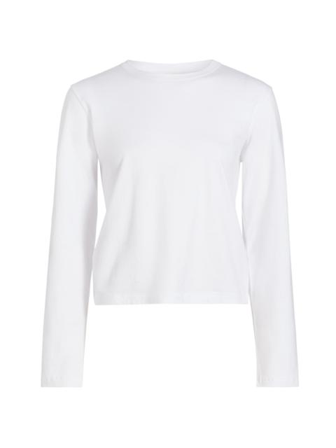 LESET Women's Margo Cotton Long-Sleeve T-Shirt - White