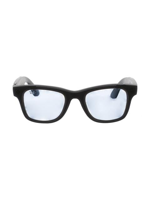 Ray-Ban Meta Wayfarer Glasses - Matte Black Green
