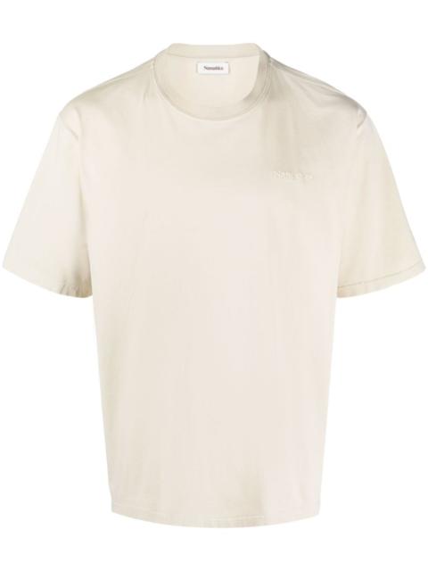 Nanushka logo-embroidered cotton T-shirt