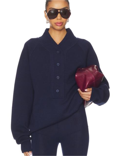 AYA MUSE Knit Henley Sweater