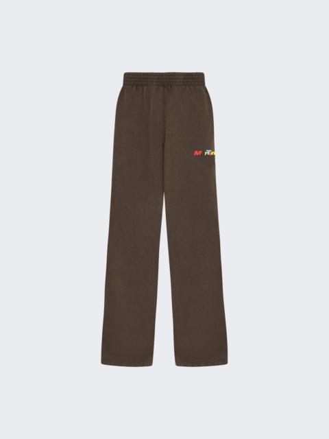 Martine Rose Straight Leg Sweatpant Brown Washed