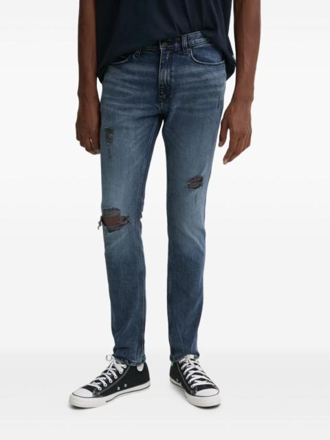 HUGO distressed five-pockets jeans