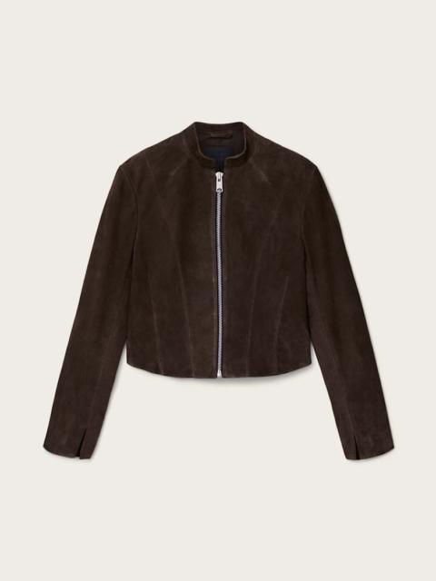 ALLSAINTS SADLER FITTED SUEDE JACKET