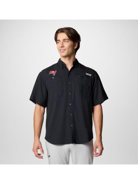 Columbia Men's PFG Tamiami Colorblocked Short Sleeve Shirt - Tampa Bay Buccaneers
