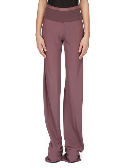 Rick Owens ACETATE WIDE LEG PANTS | suitnegozi | REVERSIBLE