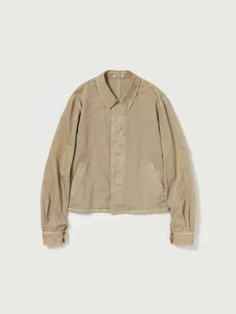 AURALEE GARMENT-DYED FINX LIGHT CHINO BLOUSON