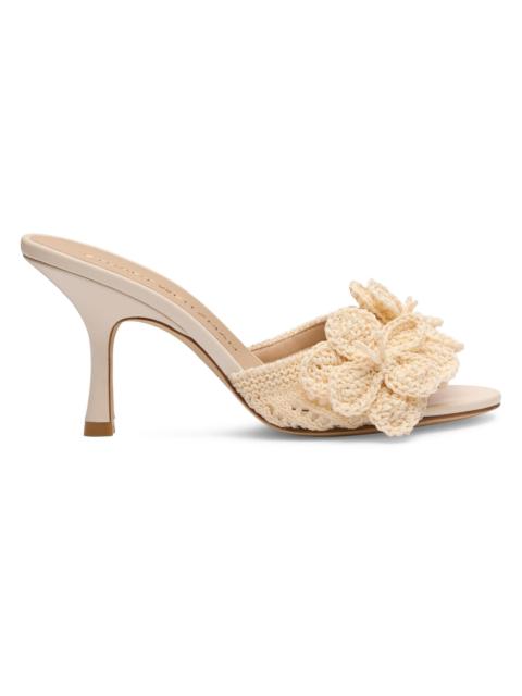 Stuart Weitzman Women's Lotus 85MM Slide Sandals - Chalk