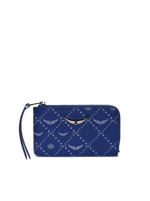 Zadig & Voltaire diamond-print wallet