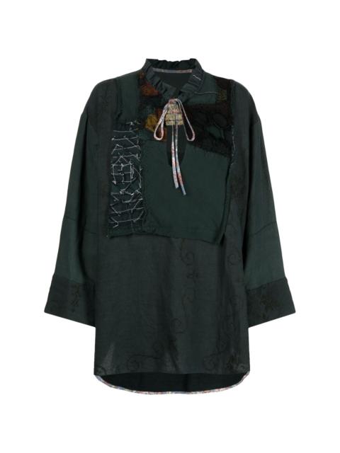 By Walid long-sleeve cotton tunic
