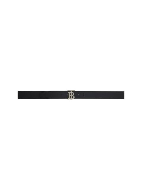 Burberry Black & Tan Leather 'TB' Reversible Belt