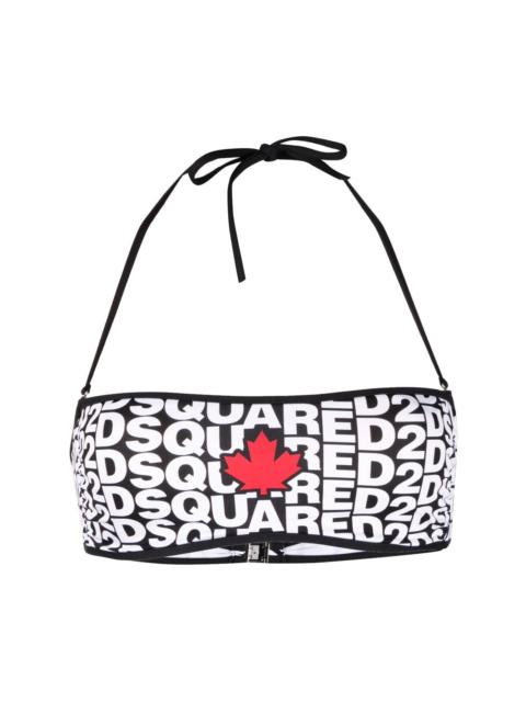 DSQUARED2 뒤집을 수 있는 비키니 정상