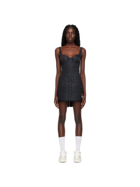 Heron Preston Black Ex-Ray Corset Minidress