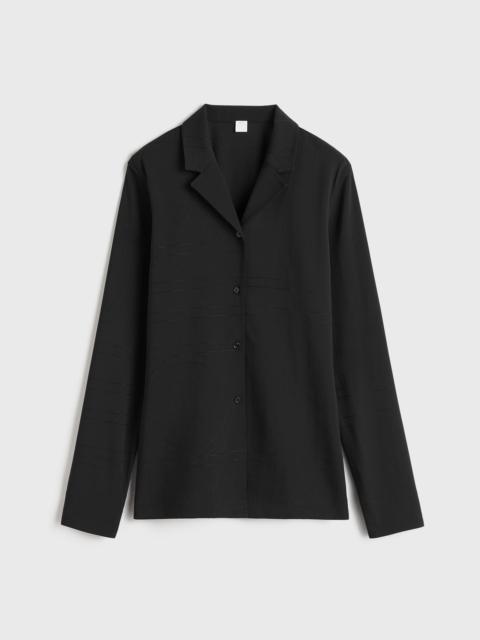 Totême Monogram cady shirt black