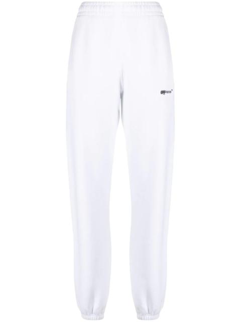 Off-White logo-print cotton track pants