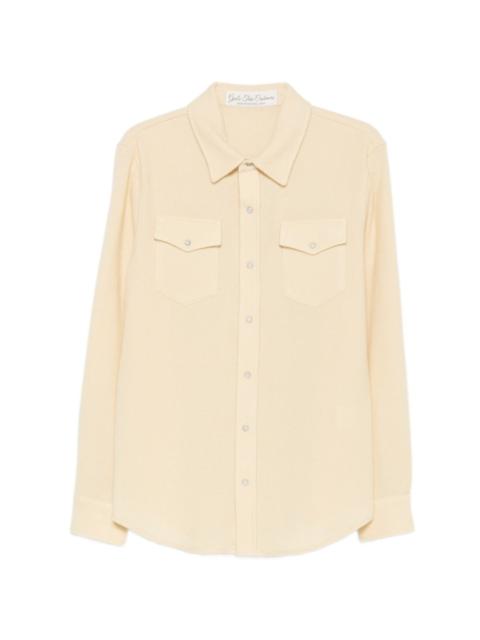 God’s True Cashmere waffle-knit button-down shirt