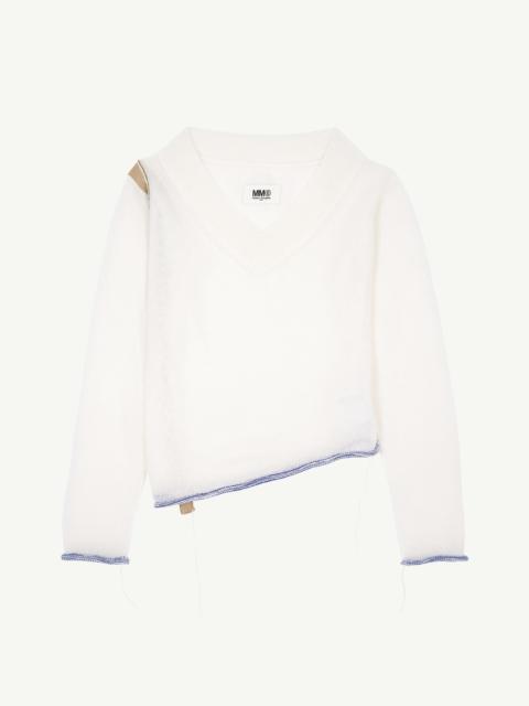 MM6 Maison Margiela V-neck jumper