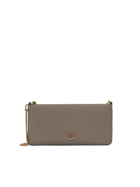PINKO Horizontal flat logo-detail shoulder bag
