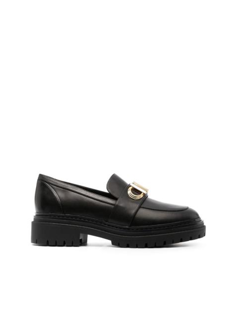MICHAEL KORS Parker lug logo-plaque loafers
