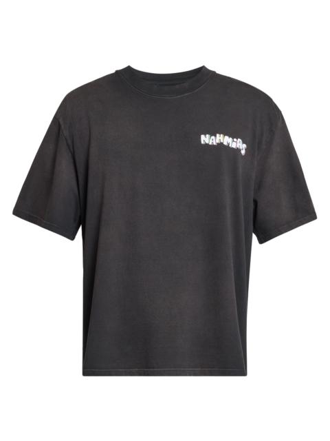 NAHMIAS Men's Daydreaming Flower Trip Boxy T-Shirt - Aged Black