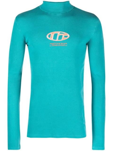 Martine Rose logo-print high-neck jumper