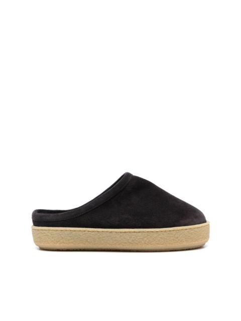 Fozee suede flatform mules