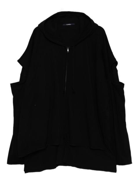Yohji Yamamoto stay true print layered hoodie