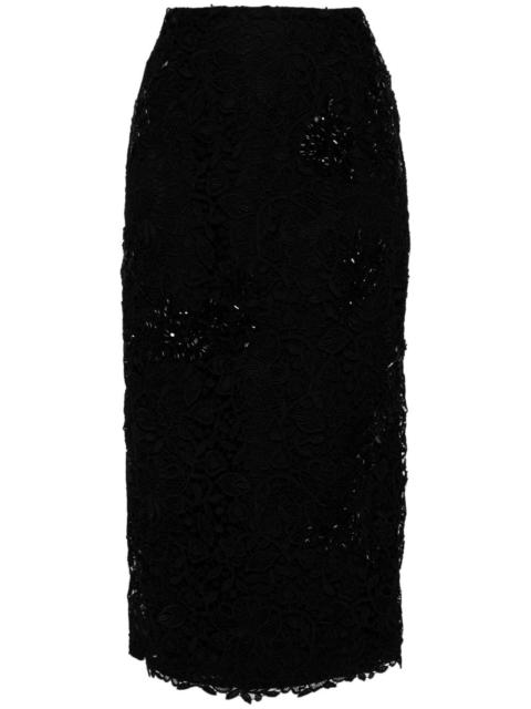 CAROLINA HERRERA lace-detailing pencil skirt