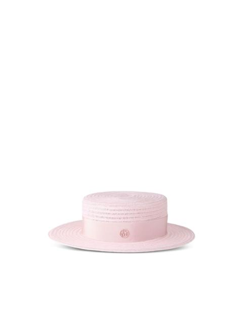 MAISON MICHEL logo-plaque hat