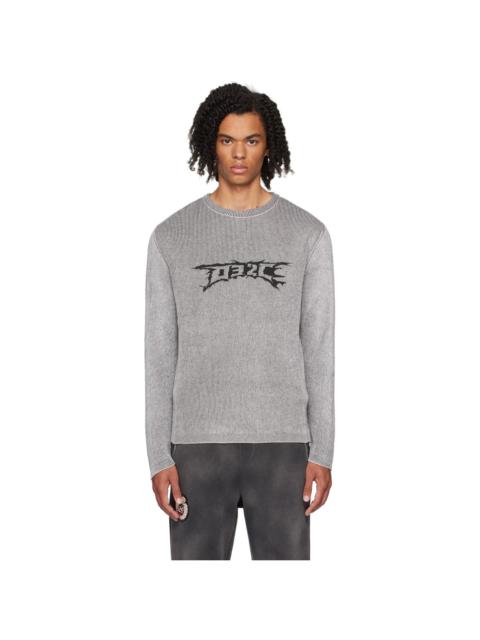 032c Gray Nerve Shatter Crewneck