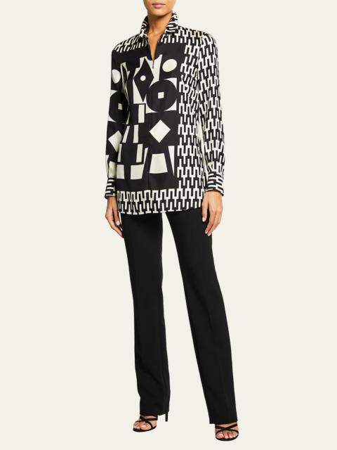 AKRIS Melissa Slim Ankle-Cut Pants