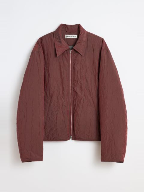 Our Legacy Slight Jacket Shining Cherry Crinkle Solaro